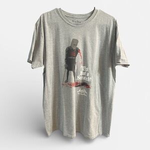 Monty Python Holy Grail T-Shirt XL Gray “’Tis But a Scratch” Graphic Tee